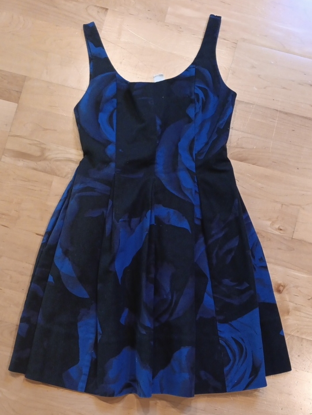 GAP Black and Blue Floral Mini Dress